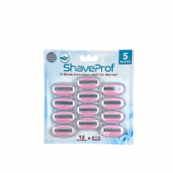 Shave Prof 5-blade Cartridges Refill for Women 12 pieces 